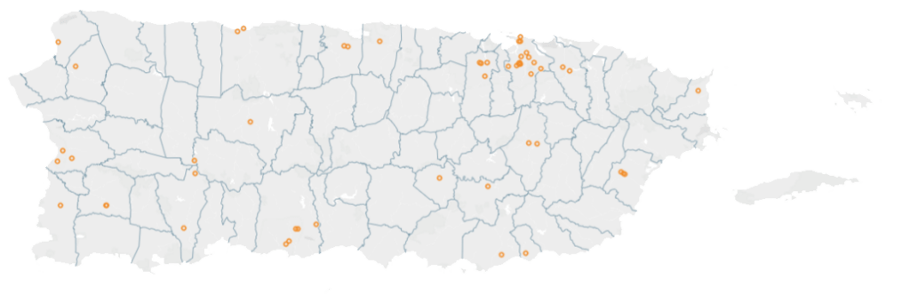 Hospital locations in Puerto Rico